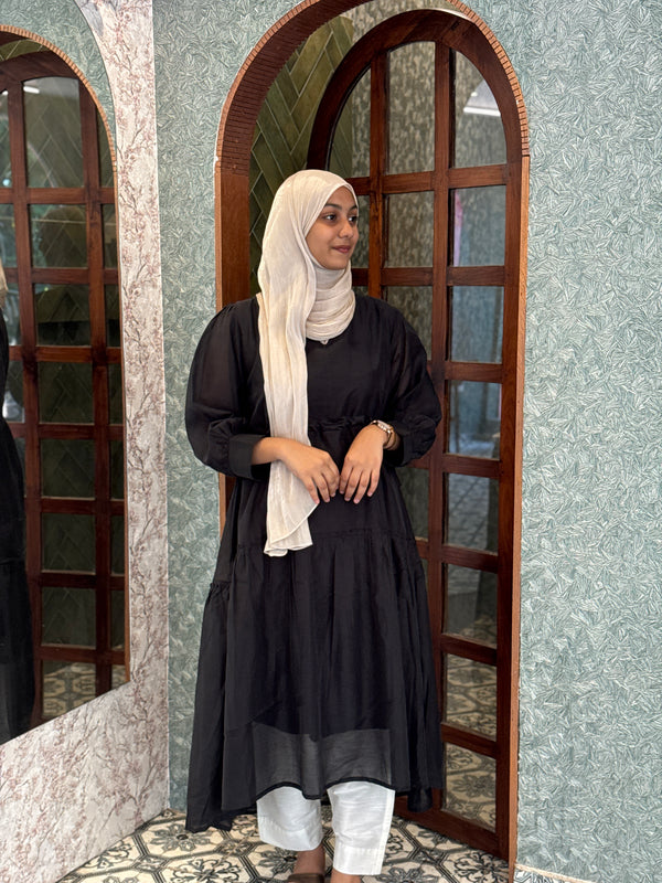 Black Cotton Kurti