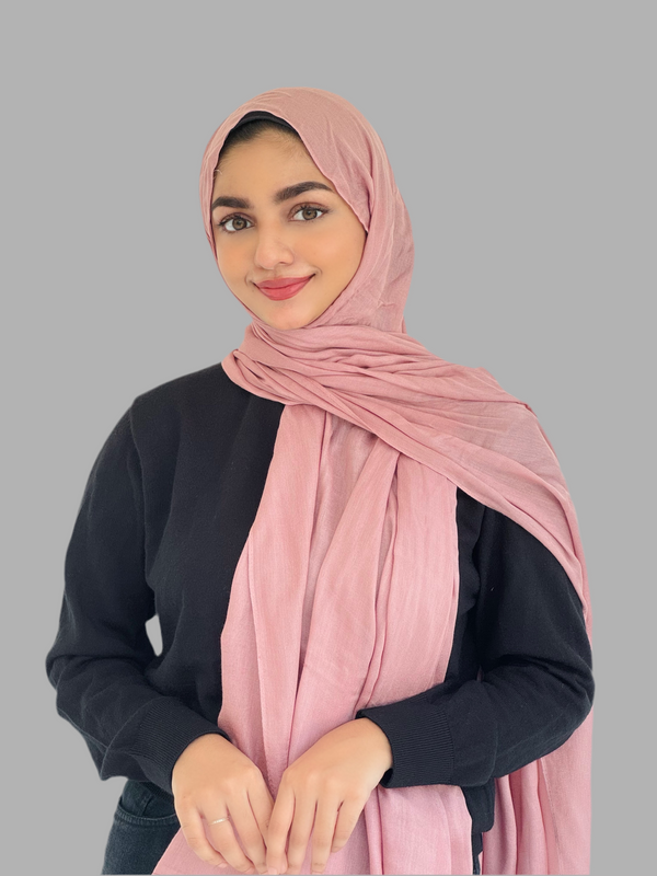 Puce pink signature modal hijab