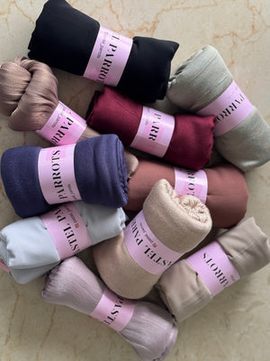 Pastel Parrots Dreamy Combo Pack ( 10 Hijabs )