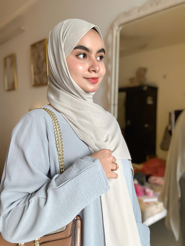 Misty Mint Laser georgette hijab