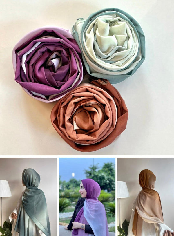 Trends ombre hijab combo deal