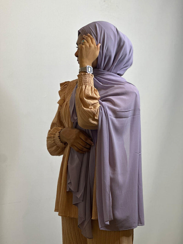 Periwinkle Laser georgette hijab