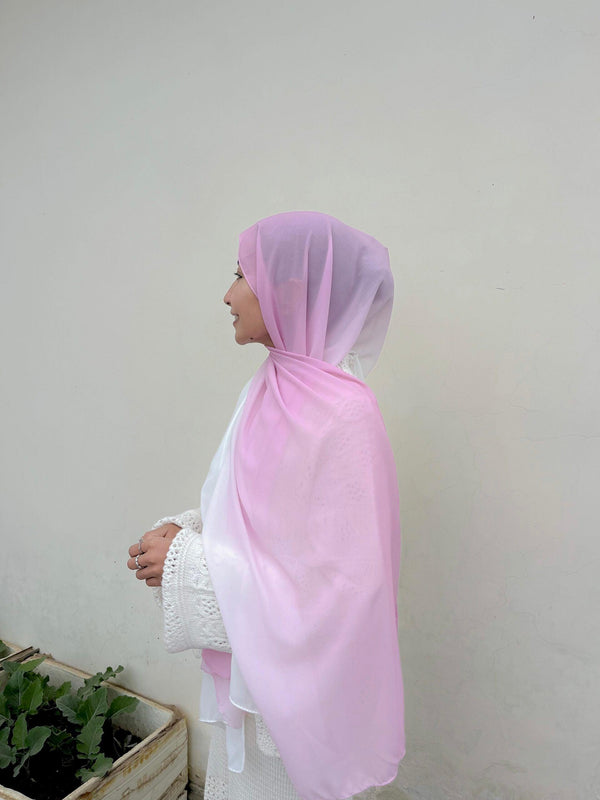 Candy crush Ombre chiffon hijab