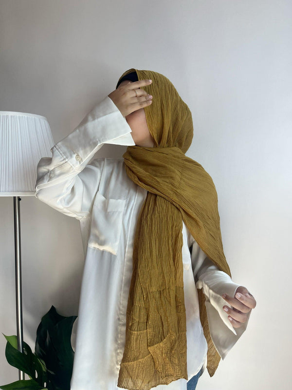 Dandelion Cotton pleated hijab