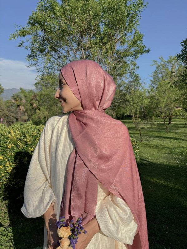 Wild orchid velvet luxe hijab