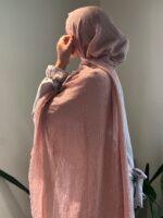 Classy rose maxi premium cotton hijab