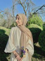 Wheat basic cotton hijab