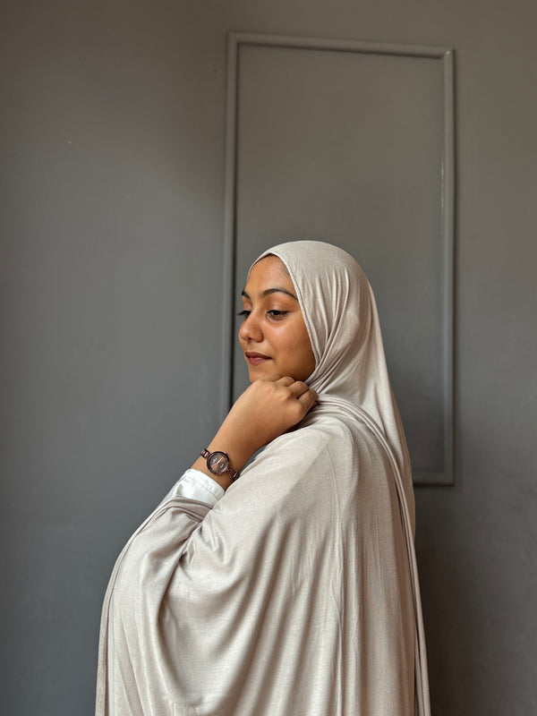 Mint grey classic jersey hijab