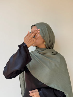 Verdant green signature modal hijab