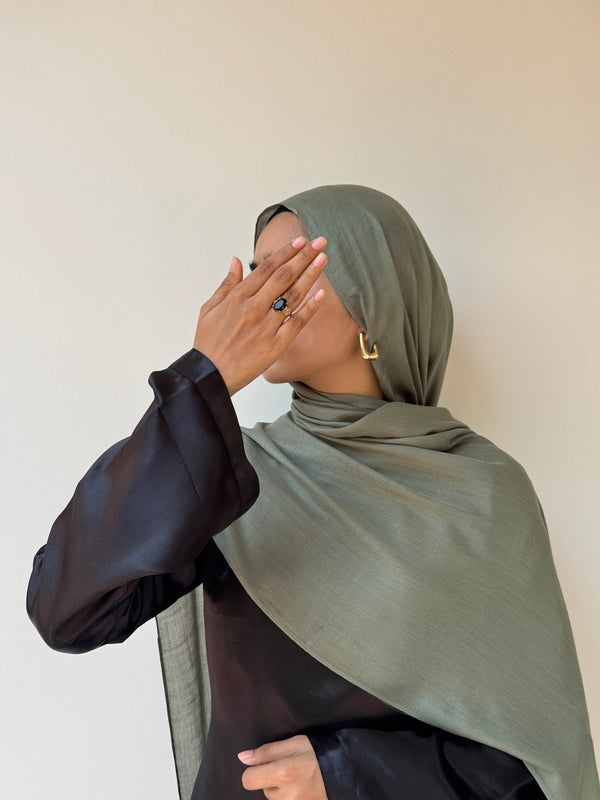 Verdant green signature modal hijab
