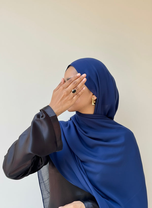 Admiral navy blue signature modal hijab