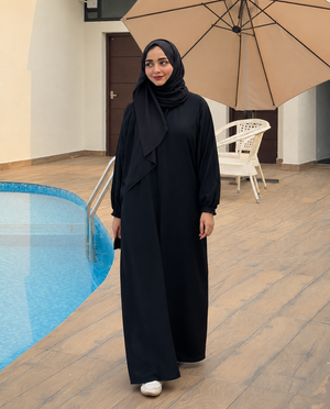 Deliela Black Abaya