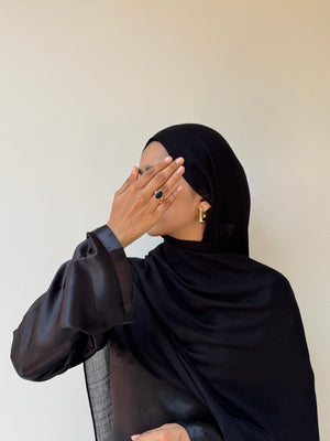 Abyss Black Signature Modal Hijab