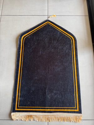 Black Lightweight Non-slip Prayer Mat