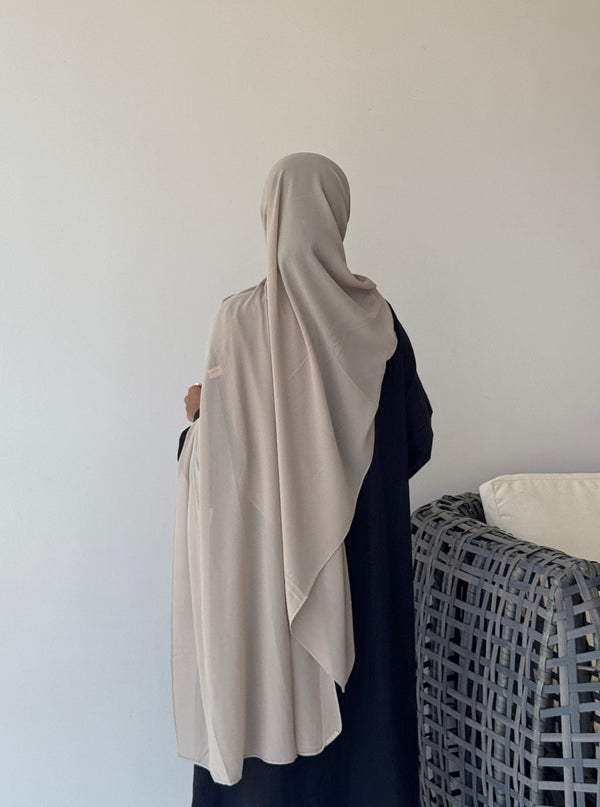 Desert sand laser georgette hijab