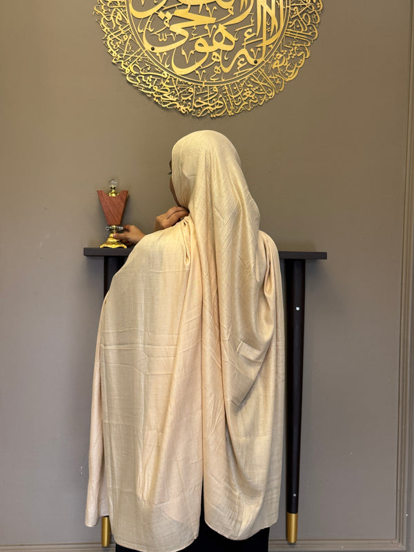 Warm beige signature modal hijab