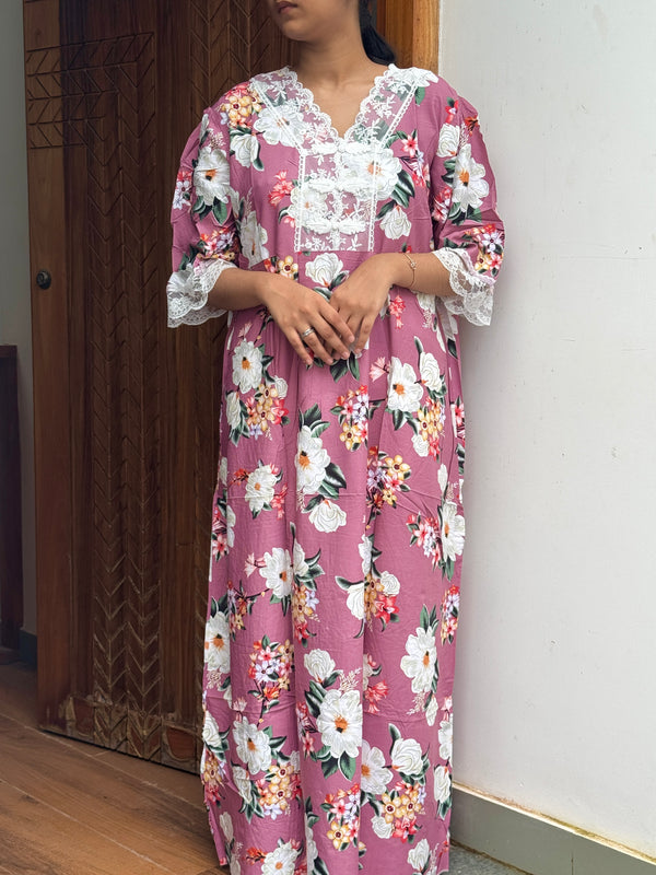 Pink  imported dubai nightie