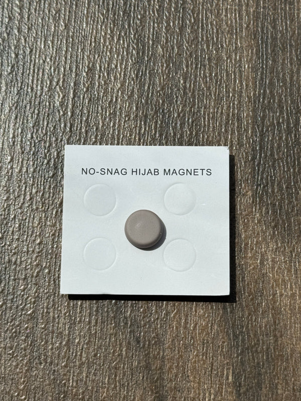 Grey no snag hijab magnetic pin