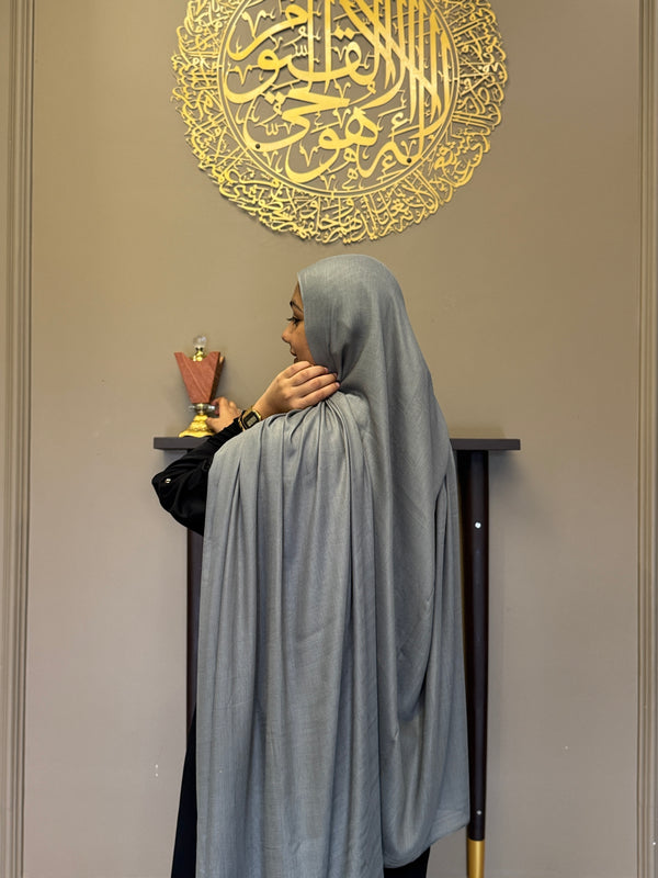 Frosted denim signature modal hijab