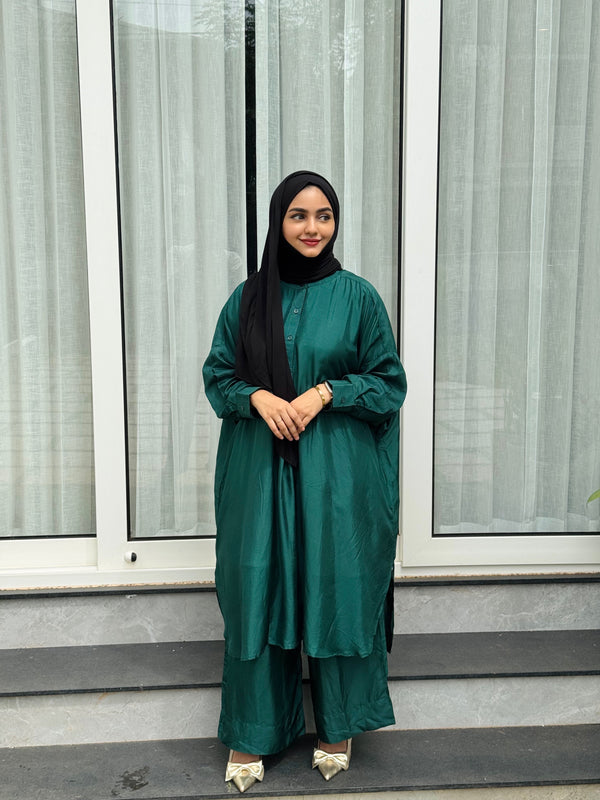 Dark Green Co-ord  set dress