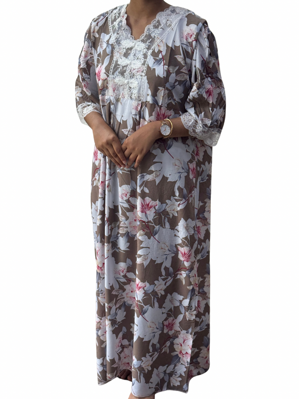 Light brown imported dubai nighty