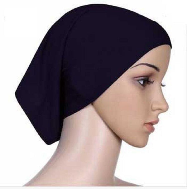 BLACK HIJAB TUBE CAP