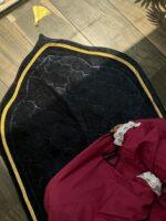 Black velvet prayer mat ( musallah )