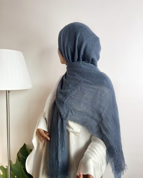 Denim grey 1 maxi premium cotton hijab pastel parrot pastelparrot