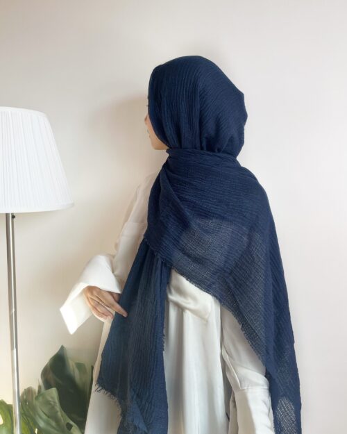 Midnight blue 1 maxi premium cotton hijab pastel parrot pastelparrot