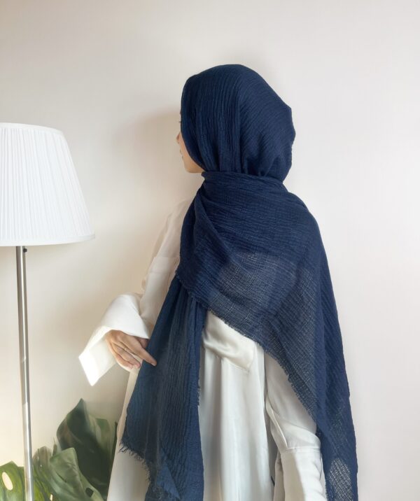 Midnight blue 1 maxi premium cotton hijab pastel parrot pastelparrot