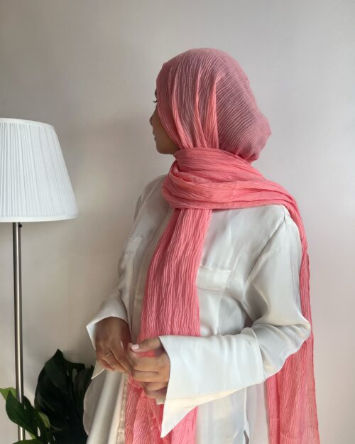 Neon play cotton pleated hijab pastel parrot pastelparrot