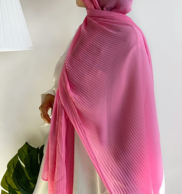 Prime rose chiffon pleated hijab pastel parrot pastelparrot