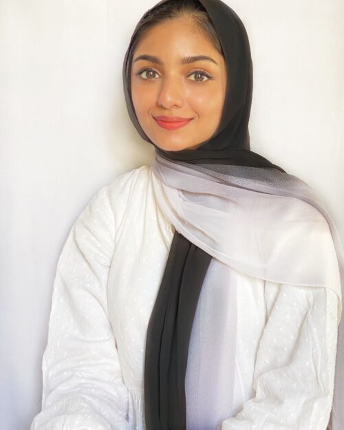 Amethyst laser georgette hijab