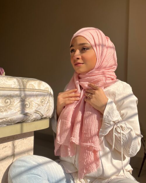 Flamingo maxi premium cotton hijab