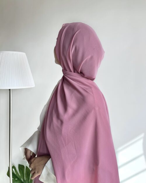 Cupcake pink Laser georgette hijab