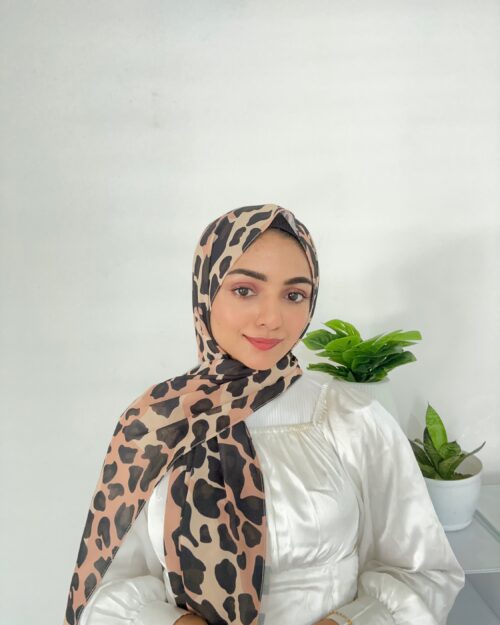Fearless diva chiffon printed hijab