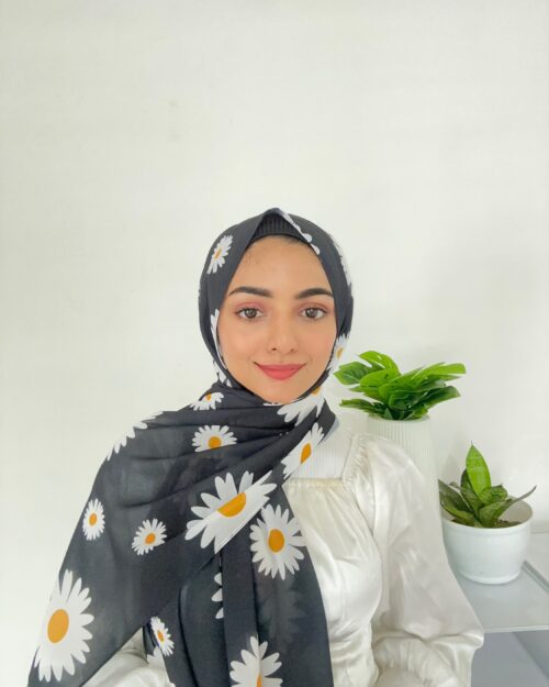 Bloom bliss chiffon printed hijab