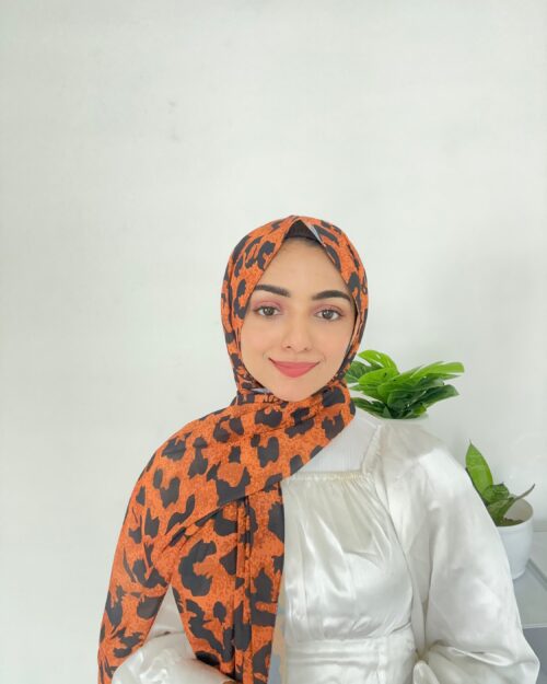 Brave star chiffon printed hijab