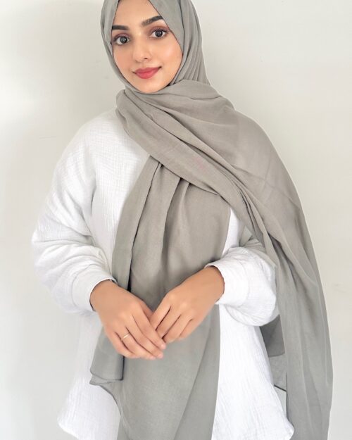 Smooth rock Basic cotton hijab