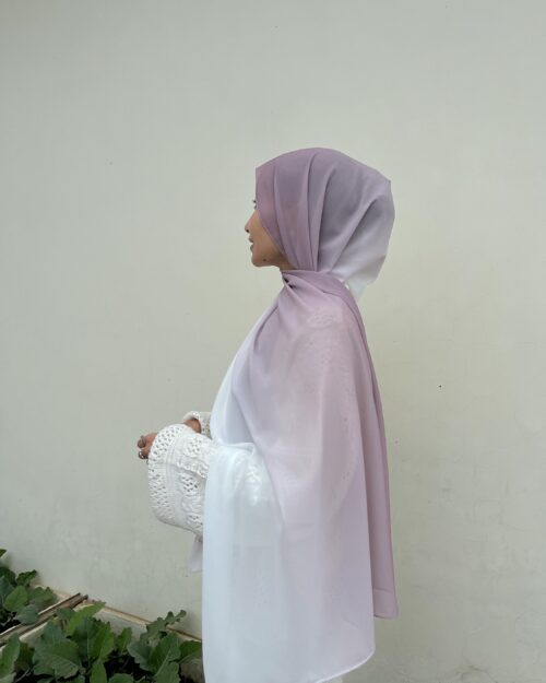 Misty orchid Ombre chiffon hijab