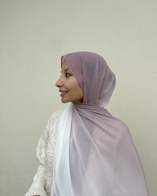 Misty orchid Ombre chiffon hijab