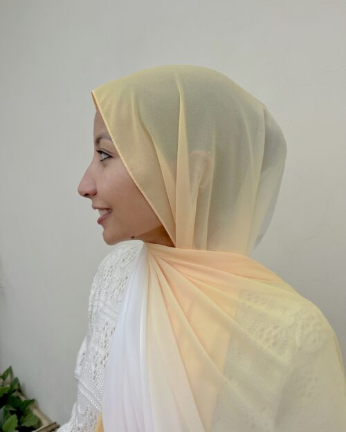 Sunflower hues Ombre chiffon hijab