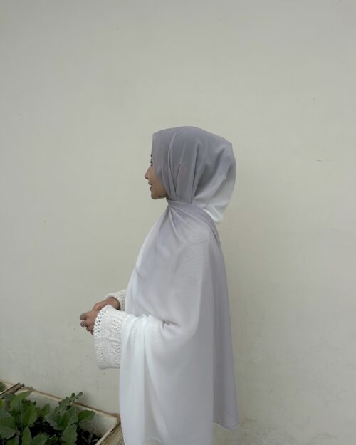 Classic grey Ombre chiffon hijab