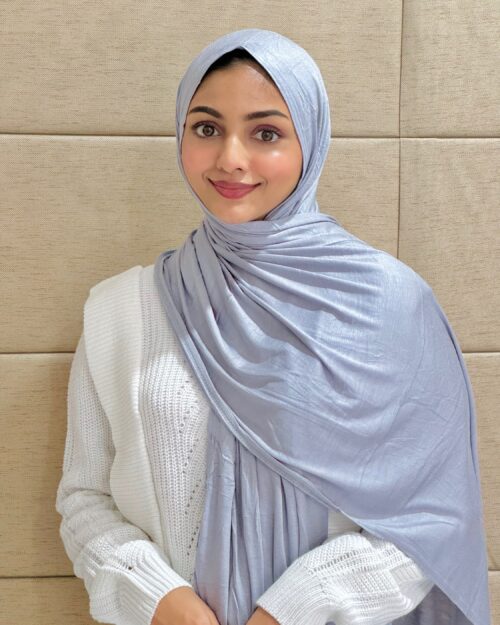 Gentle grey Classic jersey hijab