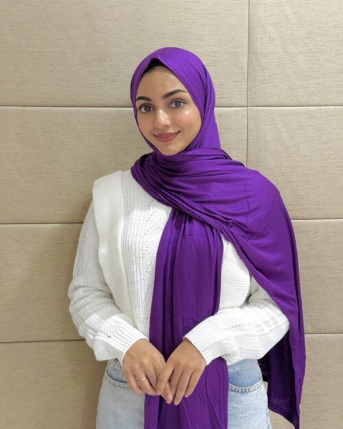 Royal violet Classic jersey hijab
