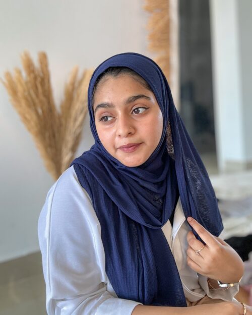 Beginner’s Blossom striped jersey Hijab Combo