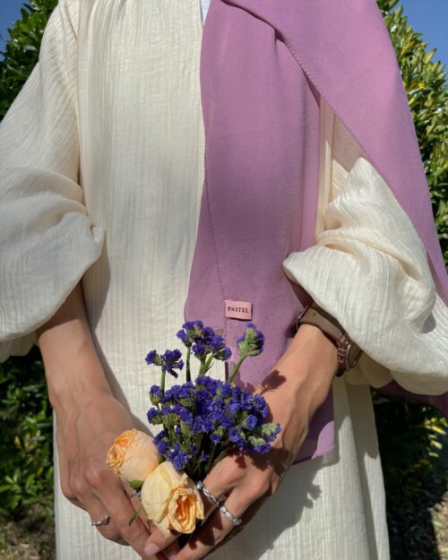 Lavender herb mini georgette hijab
