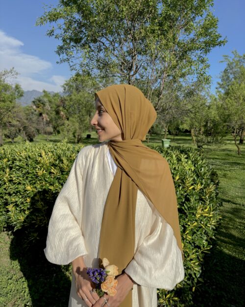 Amber sage mini georgette hijab
