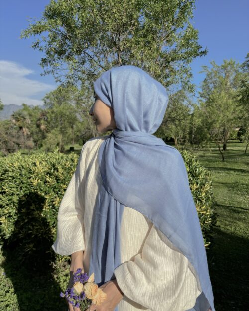 Denim drift basic cotton hijab