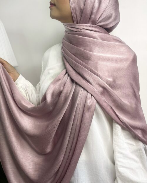 Magnolia pink premium satin hijab